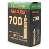 MAXXIS WELTER WEİGHT 700X23/32C  23/32-622 48MM İNCE SİBOB İÇ LASTİK SİYAH KUTULU - 1