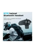 Bt35 Kask Kulaklık Bluetooth 5.0 Motosiklet Interkom Su Geçirmez Kablosuz Kulaklık - 14