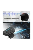 Bt12 Kask Kulaklık Bluetooth Motosiklet Kulaklık Interkom Motorsiklet Kulaklık - 14
