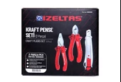 İzeltaş 3'lü Kraft Pense Seti 3 Parça Kraft Pense 160mm Kraft Yan Keski 160mm Maket Bıçağı thumbnail 2