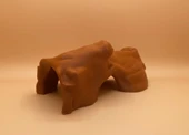 Sürüngenler İçin Ağaç Kabuğu Saklanma Alanı Kertenkele & Yılanlara 3D Teraryum Tünel Dekor - 2
