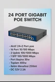 24 Port 10/100/1000MBPS 24+2 Gigabit Poe Switch thumbnail 1