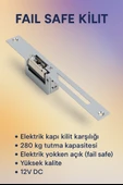 Fail Safe Elektronik Kapı Kilit Karşılığı-(Enerji yokken açık ) - 1