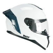 CGM 330A RIOT Sport Kapalı Kask Spoyler Beyaz -M - 1