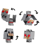 Minecraft Flippin Figs 2si1 Arada Evcil ve Saldırgan Kurt Figürü JCN22 thumbnail 3