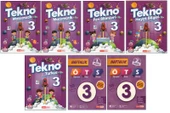 KIRMIZI BEYAZ 3. SINIF TEKNO SET (7 KİTAP) - 1