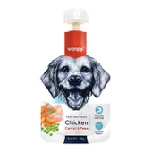 Wanpy Wanpy Taze Tavuklu&Havuçlu  Köpek Et Ezmesi 90 gr - 1