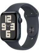 Apple Watch SE GPS, 40 mm Gece Yarısı Alüminyum Kasa ve Gece Yarısı Spor Kordon - S/M - 1