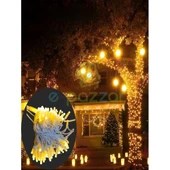 10m 100 Led Ip65 Dış Mekan Led Işık Beyaz Kablo - 1