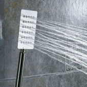 Dus Başlığı Inox Paslanmaz Kireç Kırıcılı Önleyici Kare El Dusu Celik Metal - 4