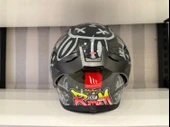 KASK MT STINGER RAM F1 PARLAK SİYAH/GRİ - 3