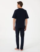 Pierre Cardin Erkek Bordo Jakarlı Kısa Kol Şortlu & Uzun 3'lü Özel Kutulu Pijama Takım - 6