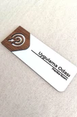 Uygulama Odası Kapı Tabelası – MDF Yönlendirme Levhası | 19x7 cm Çift Katmanlı - 3