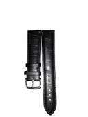 22mm Saat Uyumlu Siyah Renk  Deri Saat Kordonu Kayışı - 1