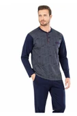Pierre Cardin Erkek Uzun Kollu Jakarlı Özel Kutulu Pijama Takımı - 1