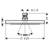 Hansgrohe Croma 220 Ecosmart Aır Tepe Duşu - 2