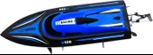 H100 RC Hız teknesi su geçirmez yüksek hızlı 35 CM Mavi RENK - 2