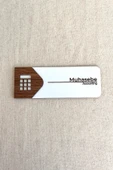 Muhasebe Kapı Tabelası – MDF Ofis Oda İsimliği | 19x7 cm Çift Katmanlı - 1