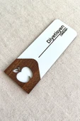 Diyetisyen Kapı Tabelası – MDF Muayene ve Danışma Oda Levhası | 19x7 cm Çift Katmanlı - 2
