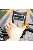 Motosiklet Bisiklet 360° Döndürülebilir Su Geçirmez Telefon Kılıfı Telefon Tutucu 4’’-7.2 İnç - 4