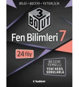 Tudem 7.Sınıf Fen Bilimleri 3 Boyut 24 Föy Bilgi Beceri Yeterlilik - 1