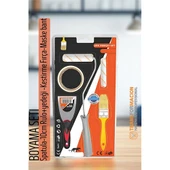 Modacar Boyama Seti - Spatula-10cm Rulo +yedeği -Kestirme Fırça-Maskeleme bant - 1