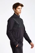 Lescon 24NTEL001135-633 Siyah Erkek Fermuarlı Sweatshirt - 4