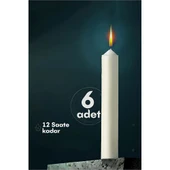 Modacar Klasik Mum 6 Adet - Kokusuz Mum - 1