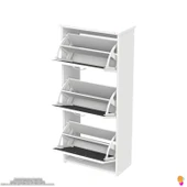 Modilayn WEST Antre 52x116x 26 cm’ lik 3 Düşer Kapak 6 Göz Bölmeli Ayakkabılık - 7