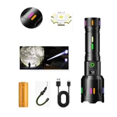 Profesyonel Zoomlu 50w Şarjlı Powerbank Avcı Polis El Feneri Ps-9885 - 1