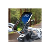 Gidon Bağlantılı Bisiklet Motosiklet İçin Esnek Abs 4-7.8″ İnç Telefon Tutucu 360° Dönebilen Tasarım - 3