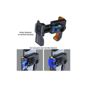 Gidon Bağlantılı Bisiklet Motosiklet İçin Esnek Abs 4-7.8″ İnç Telefon Tutucu 360° Dönebilen Tasarım - 8