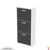 Modilayn WEST Antre 52x116x 26 cm’ lik 3 Düşer Kapak 6 Göz Bölmeli Ayakkabılık - 6