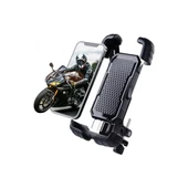 360° Derece Ayarlanabilen Gidon Bağlantılı Bisiklet Motosiklet İçin Abs 4-7.8″ İnç Telefon Tutucu - 1