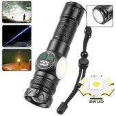 Profesyonel Zoomlu 30w  Powerbank Mıknatıslı Avcı Kamp Tamirci Feneri Ps-8745 thumbnail 1