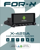 FOR-X X-425A-6.86''HD EKRAN-ANDROİD-2GB RAM-32GB-ARKASI NORMAL TEYP-WİFİ-KABLOSUZ CAR PLAY-BT-MP3-FM-HD KAMERA HEDİYE - 1