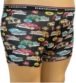 Araba Desenli Dijital Baskılı Büyük Beden Likralı Boxer - 1