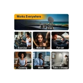 Metalik Magsafe Telefon Tutucu Tüm Yüzeylerle Uyumlu Vakumlu 360 Dönen Oynar Başlık - 4