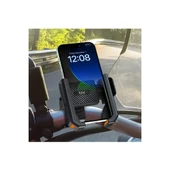 Gidon Bağlantılı Bisiklet Motosiklet İçin Esnek Abs 4-7.8″ İnç Telefon Tutucu 360° Dönebilen Tasarım - 4