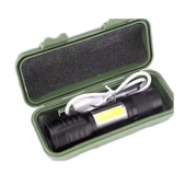 Taktik El Feneri Usb Şarj Edilebilir Kamp Feneri Cob Zumlanabilir Mini Taşınabilir El Feneri Ws-5454 - 1