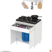 Modilayn DOQU (XL) Set Ocak Altı Dolap 65x88x56 cm Çekmeceli, Kapaklı ve 1 Gözlü Tüp Bölmelidir - 8