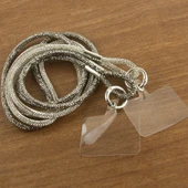 Gümüş Taşlı Telefon Boyun Askısı - 2