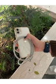 Gümüş Taşlı Telefon Boyun Askısı - 1