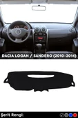 Dacıa Logan / Sandero (2010-2014) 3d Torpido Koruma Kılıfı - Ön Göğüs Kaplama - Siyah Şerit thumbnail 1