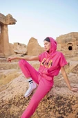 Kapüşonlu "Calm Down" Eşofman Takımı - 7