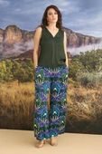 Çiçek Desenli 3'lü Saten Pijama Takımı - 7