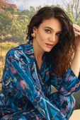 Etnik Desenli Önü Düğmeli Alt Üst Takım - 7