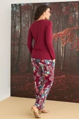 Çiçek ve Yaprak Desenli "I'm Living In a Dreamland" Pijama Takımı - 5