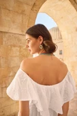 Kayık Yakalı Elbise - 2
