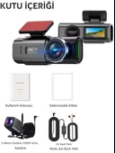 L308 WİFİ 4K Araç içi Güvenlik Kamerası + Park Modu Kablosu Çift Kamera Kayıt Cihazı GPS Gece Görüşü - 5